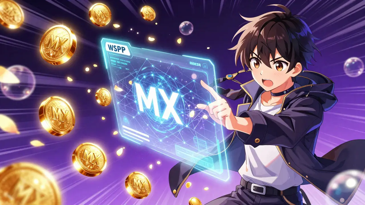 Shoujo manga scene of a character participating in a digital token airdrop event.