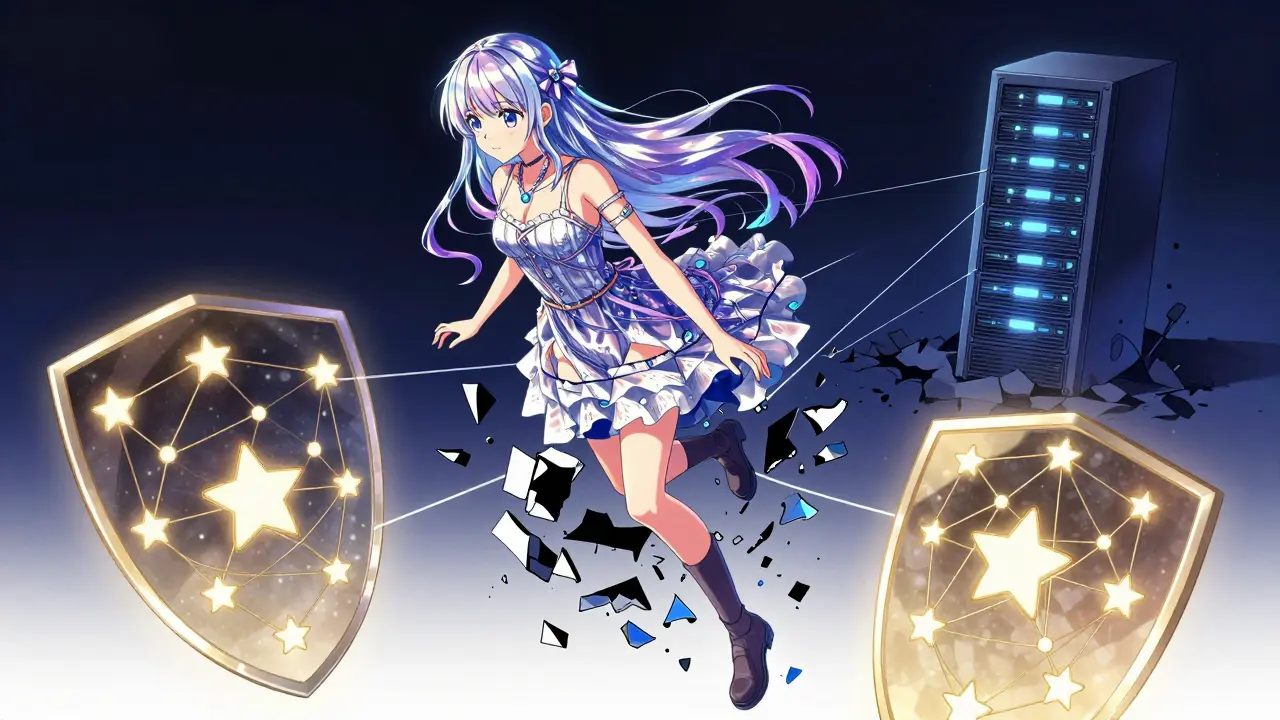 Shoujo style art showing NFT metadata security risks