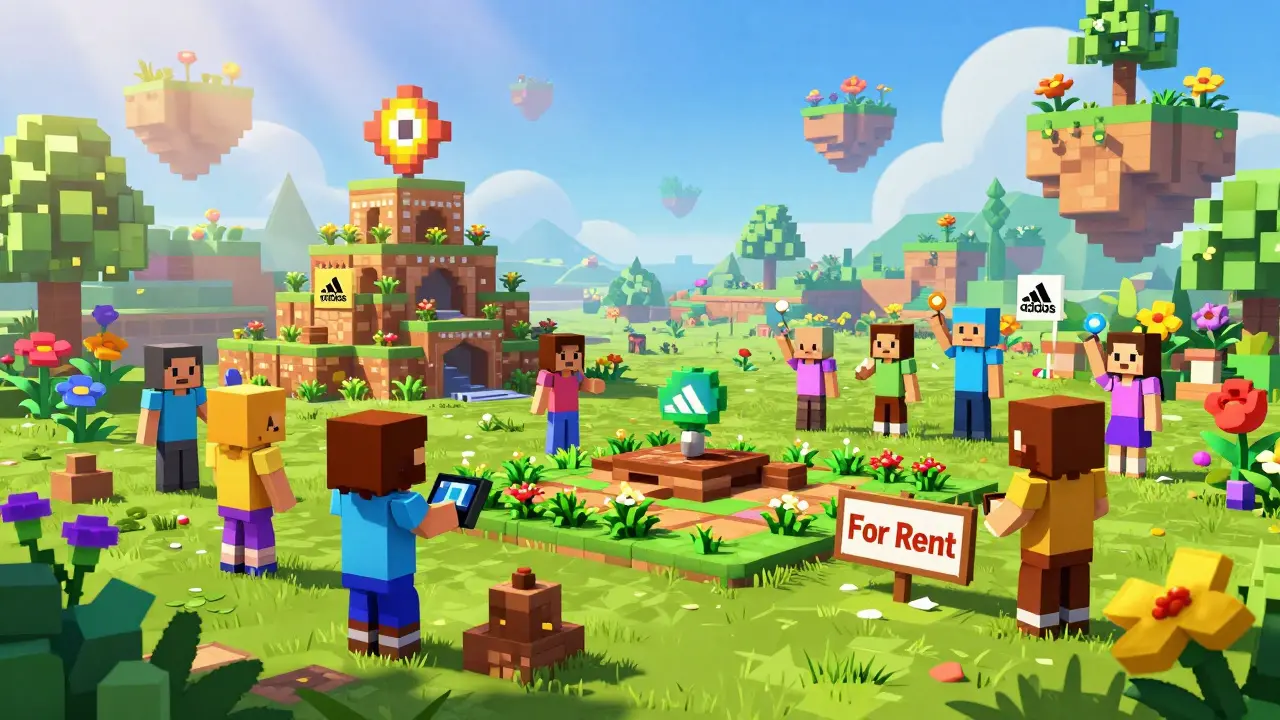 Voxel avatars creating and trading in virtual world