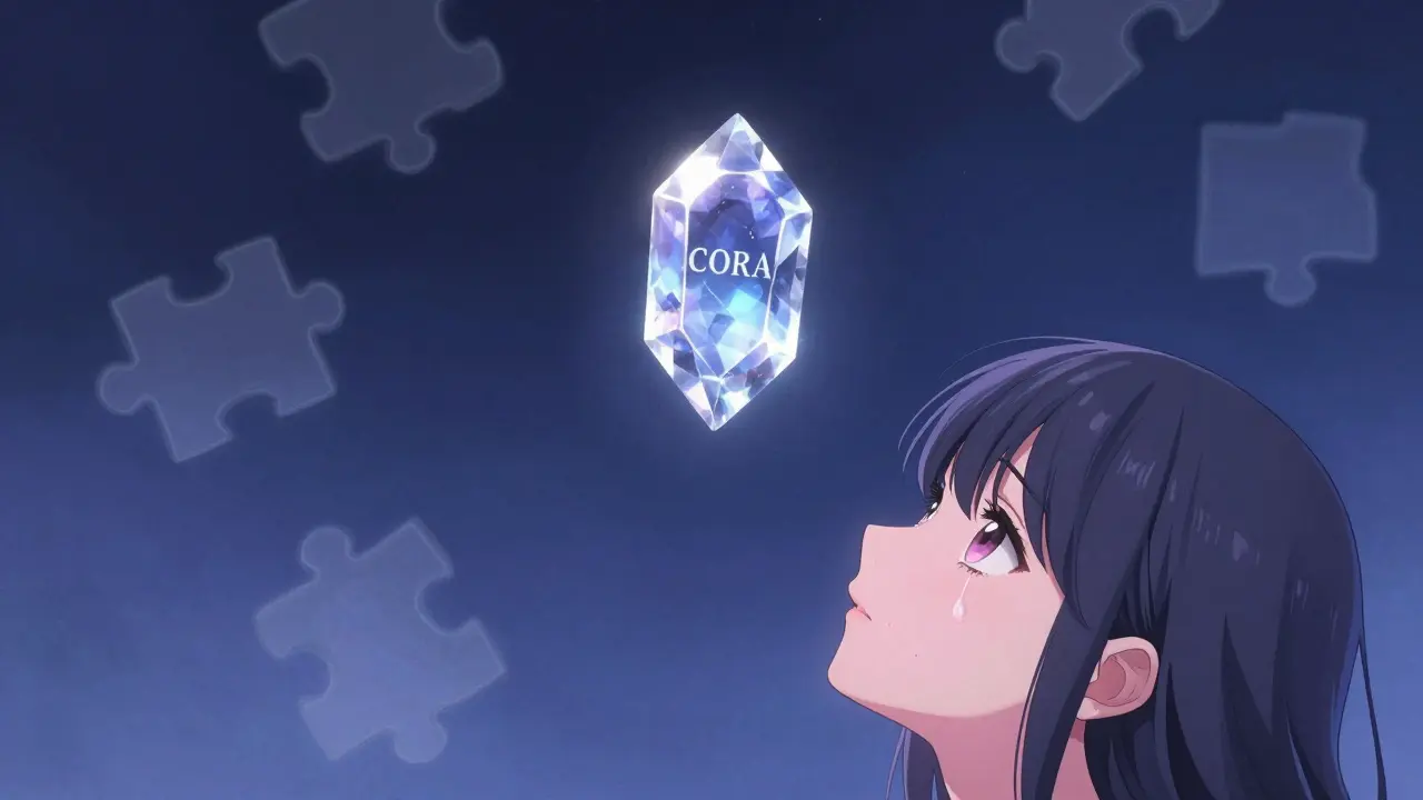 Lonely crystal gem floating in a starry void representing scarce crypto supply.