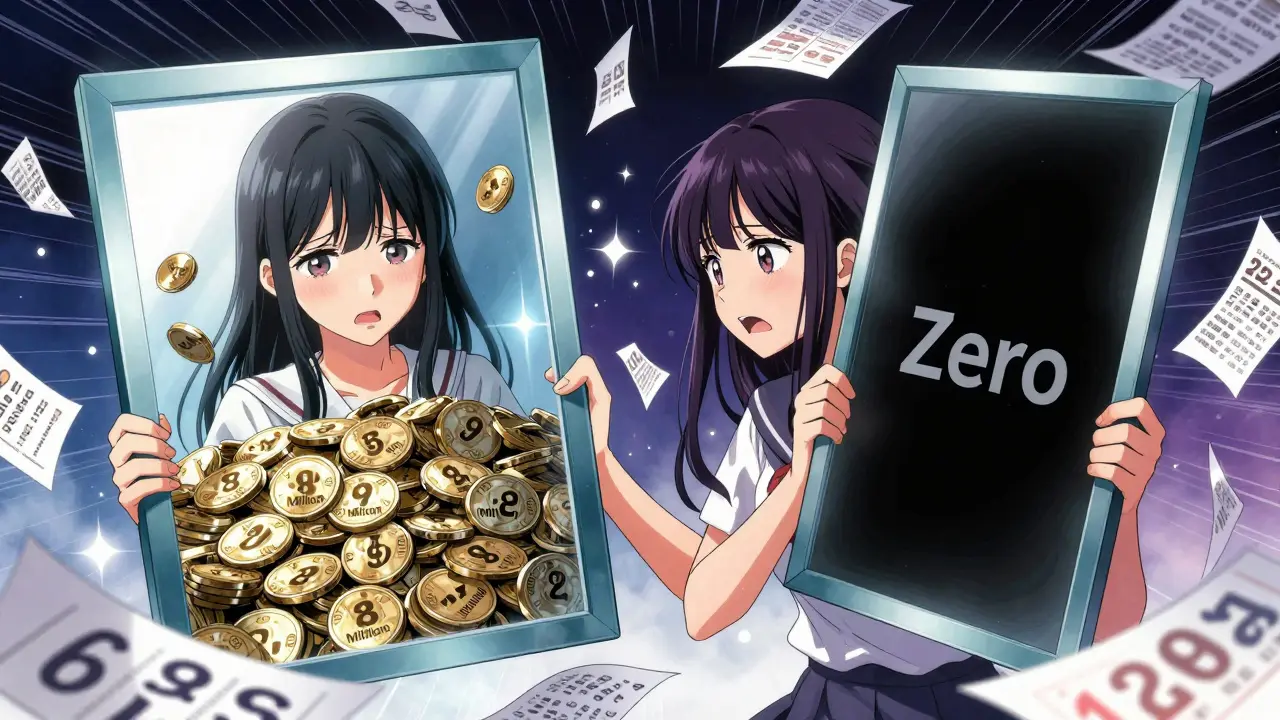 Manga character shocked by conflicting token supply data