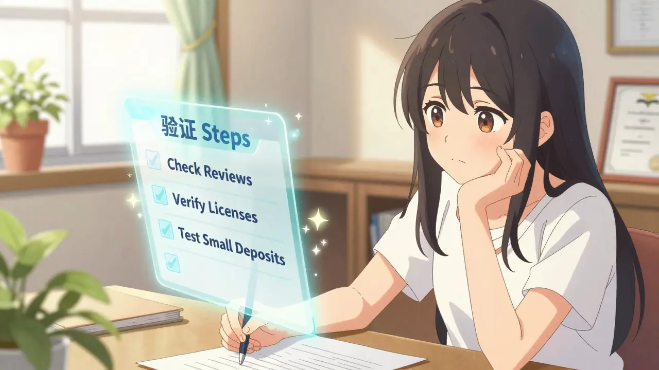 Anime girl reviewing verification checklist with glowing magical sparkles