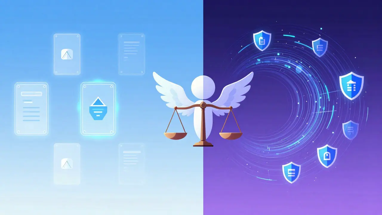 Guardian figure balancing security and usability in a DeFi interface